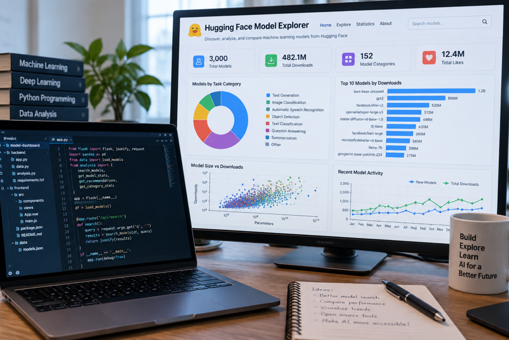 From Model Repositories to Machine Intelligence: Building an Interactive Analytics Architecture for AI Model Discovery